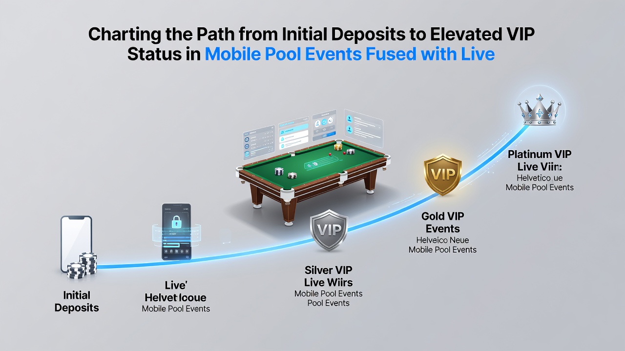 Fortschrittsanzeige eines Nutzers vom Basislevel zum VIP mit Jackpot- und Event-Statistiken
