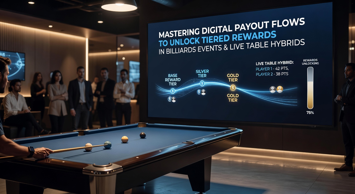 Live-Tisch-Hybride mit digitalen Belohnungsstufen in Billard-Events