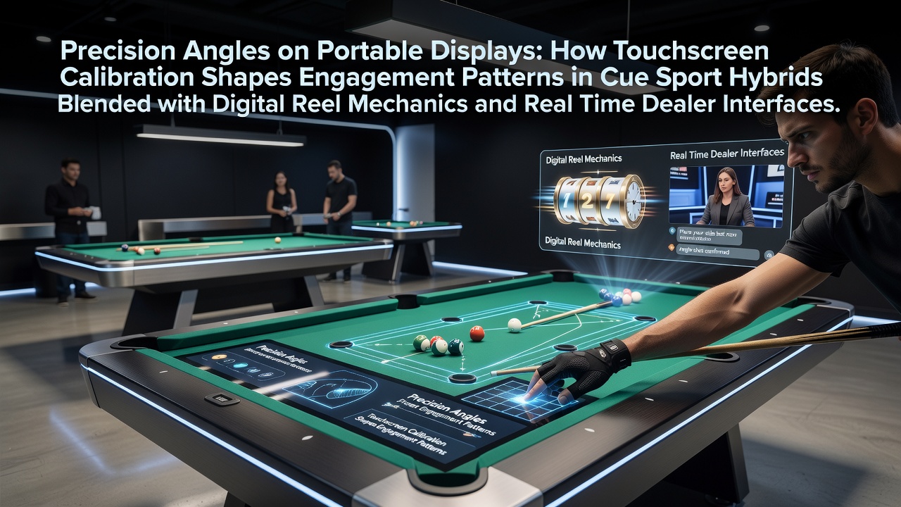 Touchscreen-Kalibrierung bei mobilen Cue-Sport-Hybriden mit digitalen Walzen und Live-Dealer-Schnittstellen