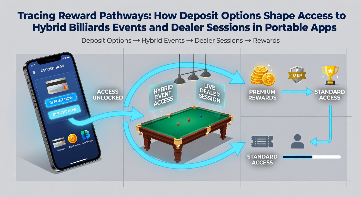 Mobile App mit Billard- und Live-Dealer-Integration sowie verschiedenen Einzahlungsoptionen